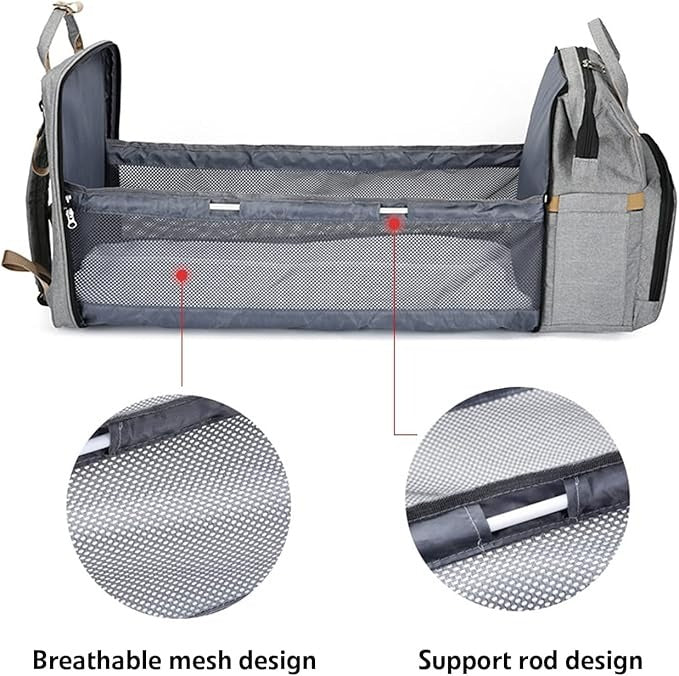 Portable Folding Crib Diaper Bag Multi-Function