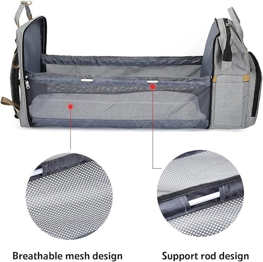 Portable Folding Crib Diaper Bag Multi-Function